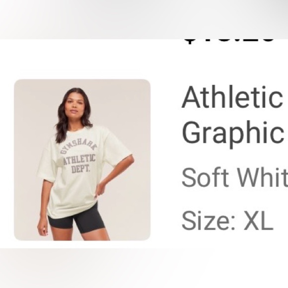 Gymshark graphic strength department oversized tee
